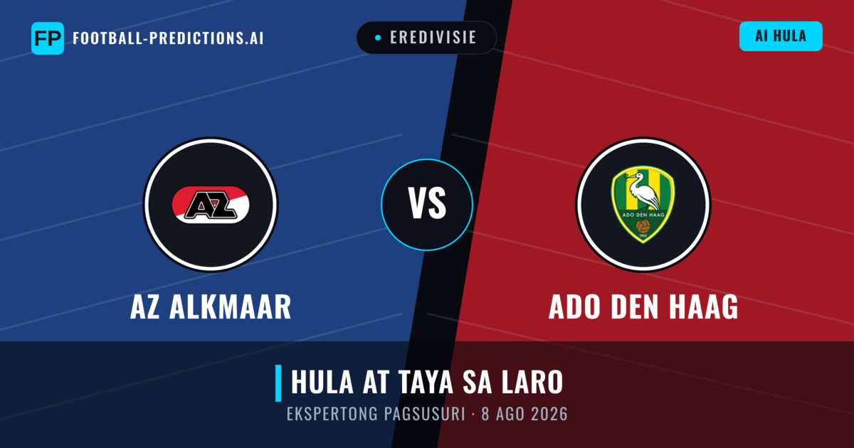 AZ Alkmaar vs ADO Den Haag — hula at preview ng laban