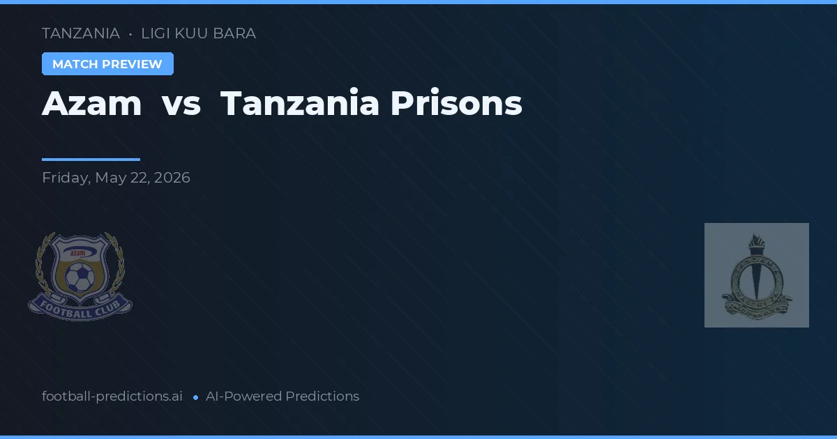 Azam vs Tanzania Penjara — prediksi dan pratinjau pertandingan
