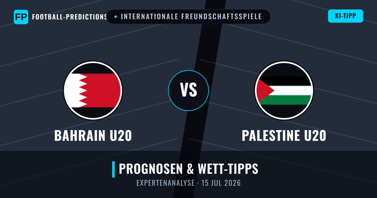 Bahrain U20 vs Palestine U20 — Prognose und Spielvorschau