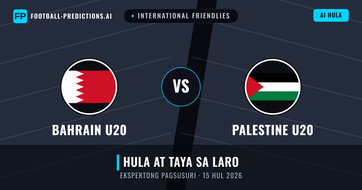 Bahrain U20 vs Palestine U20 — hula at preview ng laban