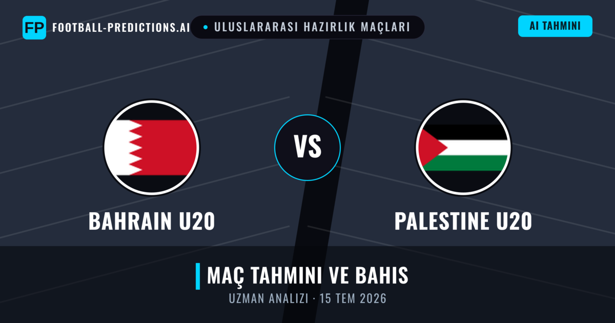 Bahrain U20 - Palestine U20 — maç tahmini ve önizleme