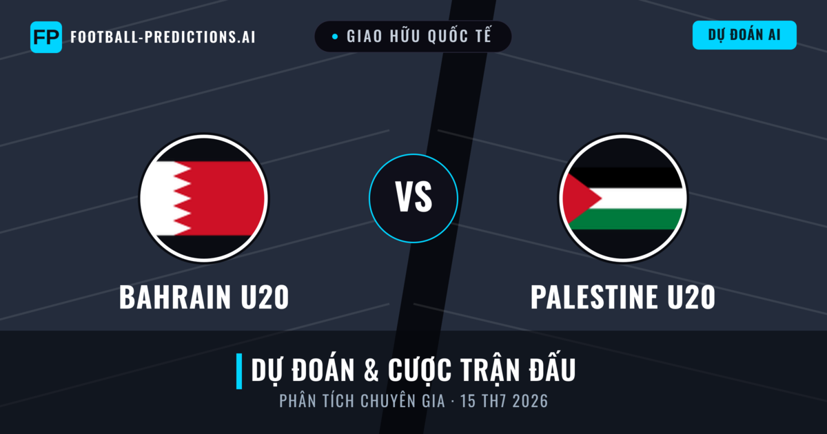 Bahrain U20 vs Palestine U20 — dự đoán và xem trước trận đấu