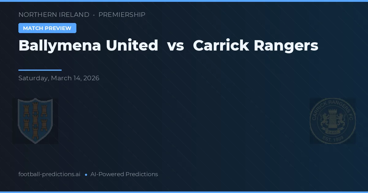 Ballymena United - Carrick Rangers — maç tahmini ve önizleme