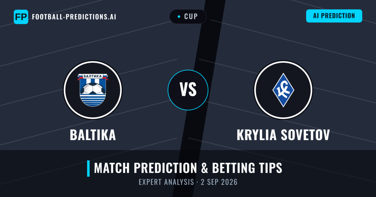 Baltika vs Krylia Sovetov — match prediction & preview
