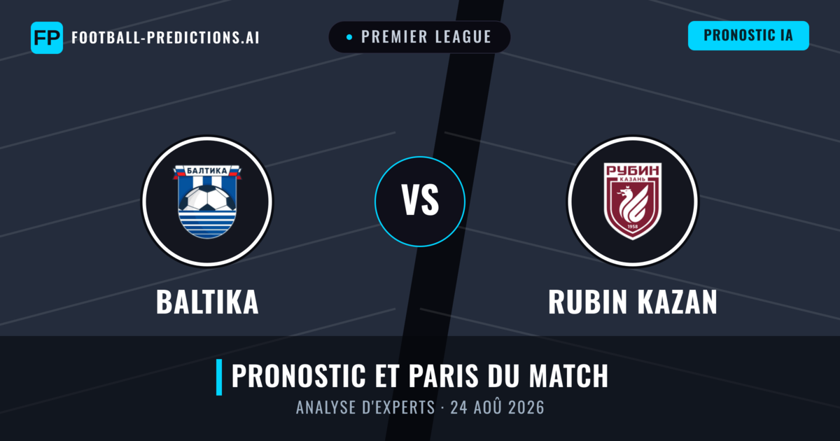 Baltika vs Rubin Kazan — pronostic et avant-match