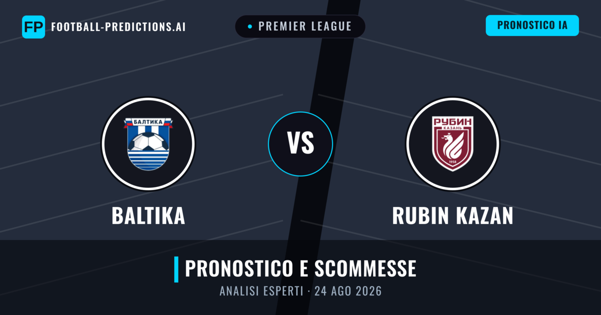 Baltika vs Rubin Kazan — pronostico e anteprima del match