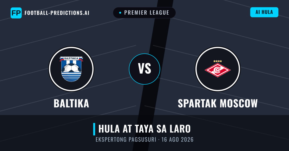 Baltika vs Spartak Moscow — hula at preview ng laban