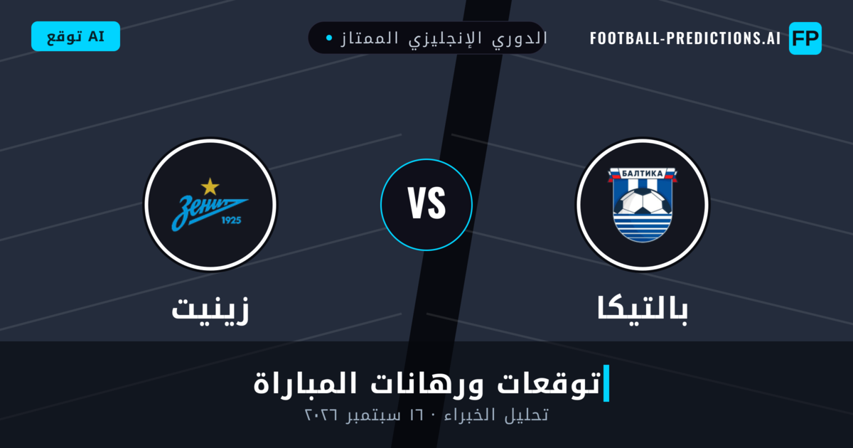 بالتيكا ضد زينيت — توقعات ومعاينة المباراة