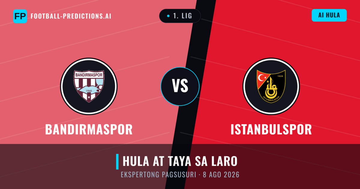 Bandırmaspor vs Istanbulspor — hula at preview ng laban