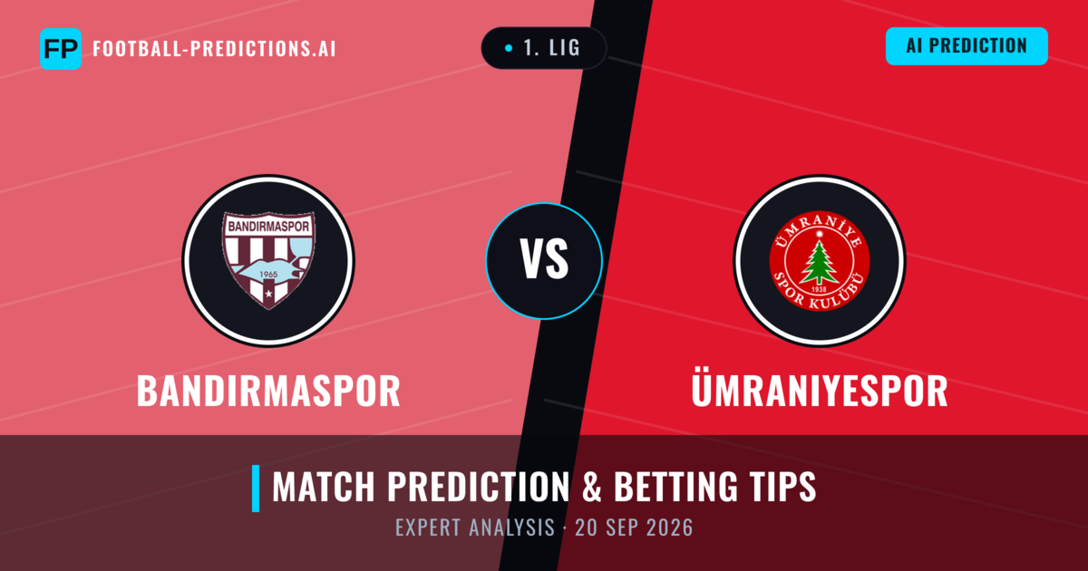 Bandırmaspor vs Ümraniyespor — match prediction & preview