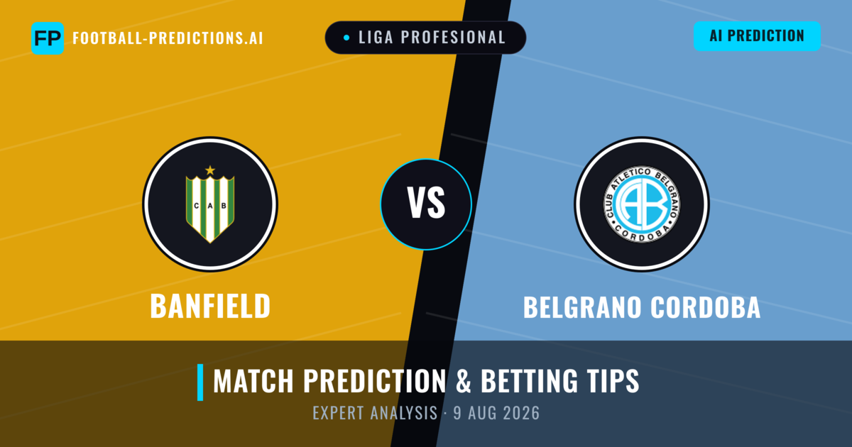 Banfield vs Belgrano Cordoba — match prediction & preview