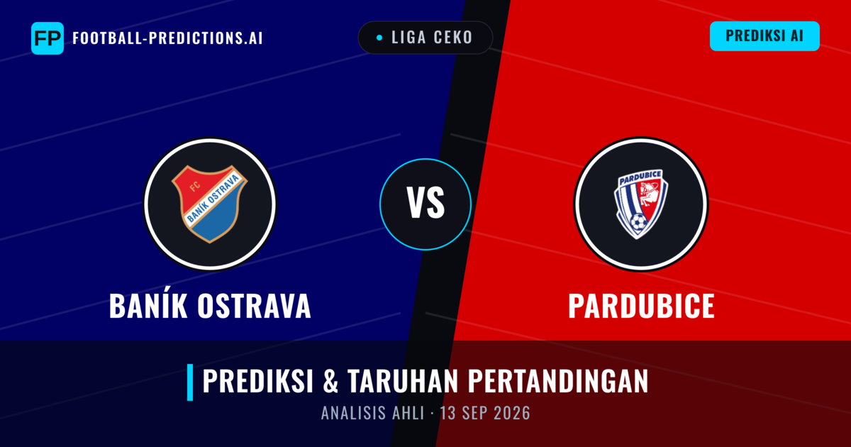 Baník Ostrava vs Pardubice — prediksi dan pratinjau pertandingan