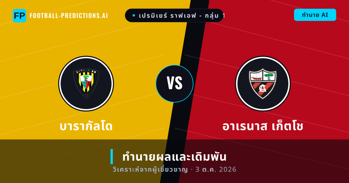 บารากัลโด พบ อาเรนาส เก็ตโช — ทำนายผลและพรีวิวการแข่งขัน
