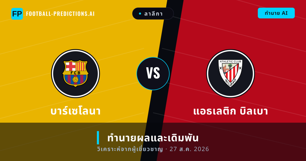 บาร์เซโลนา พบ แอธเลติก บิลเบา — ทำนายผลและพรีวิวการแข่งขัน
