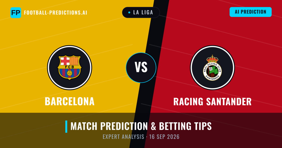Barcelona vs Racing Santander — match prediction & preview