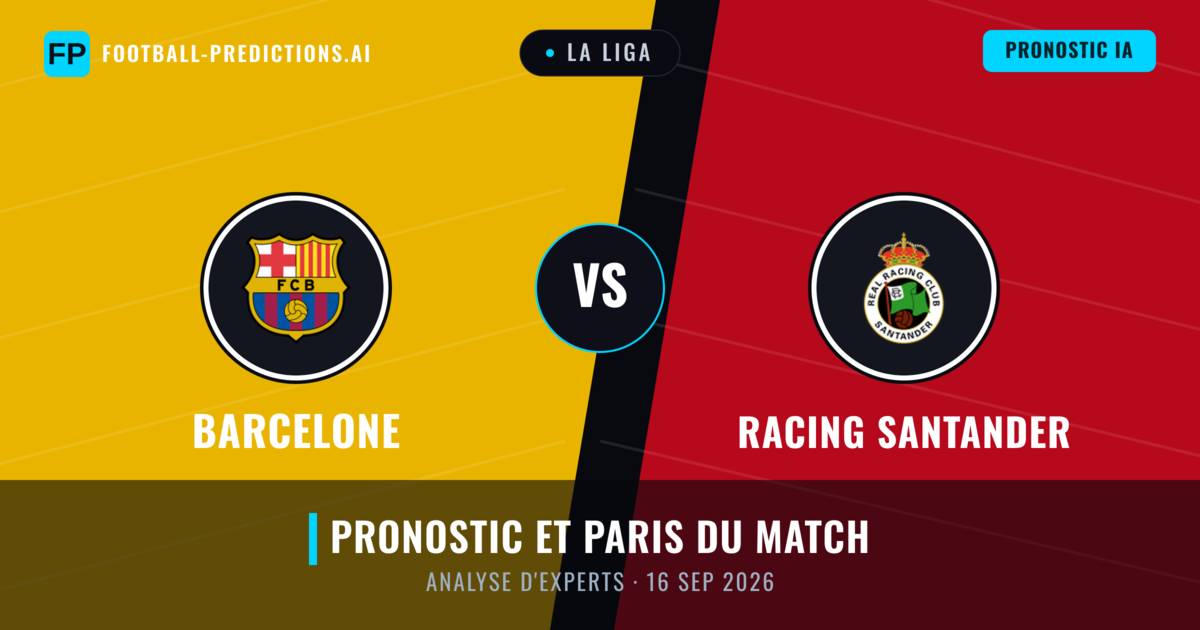 Barcelone vs Racing Santander — pronostic et avant-match