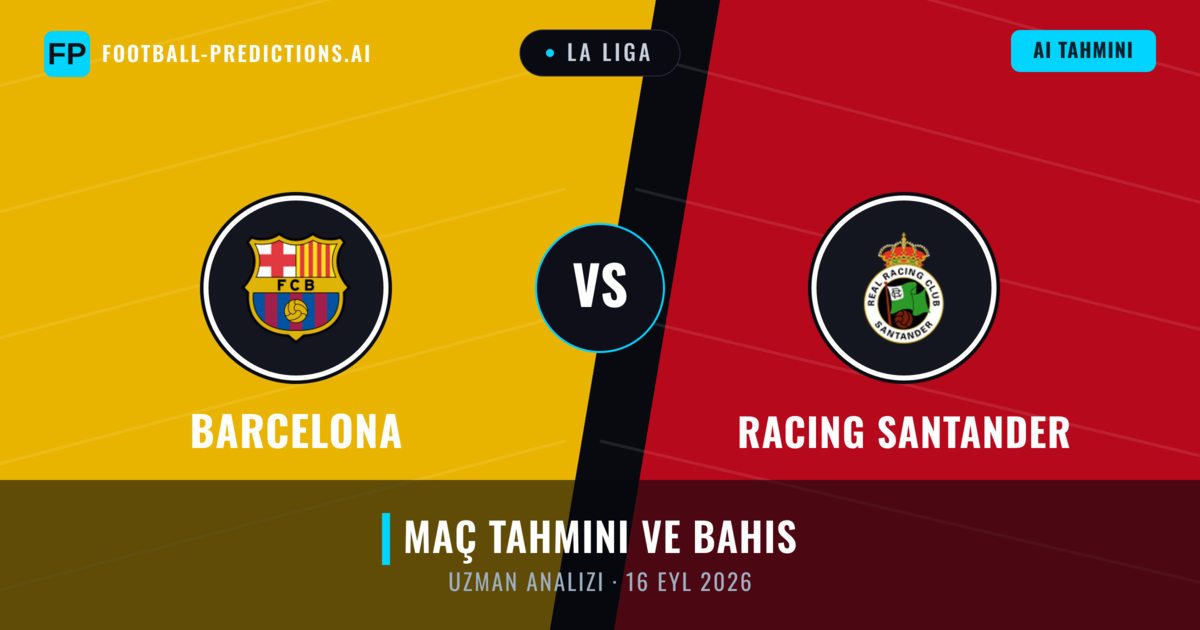 Barcelona - Racing Santander — maç tahmini ve önizleme