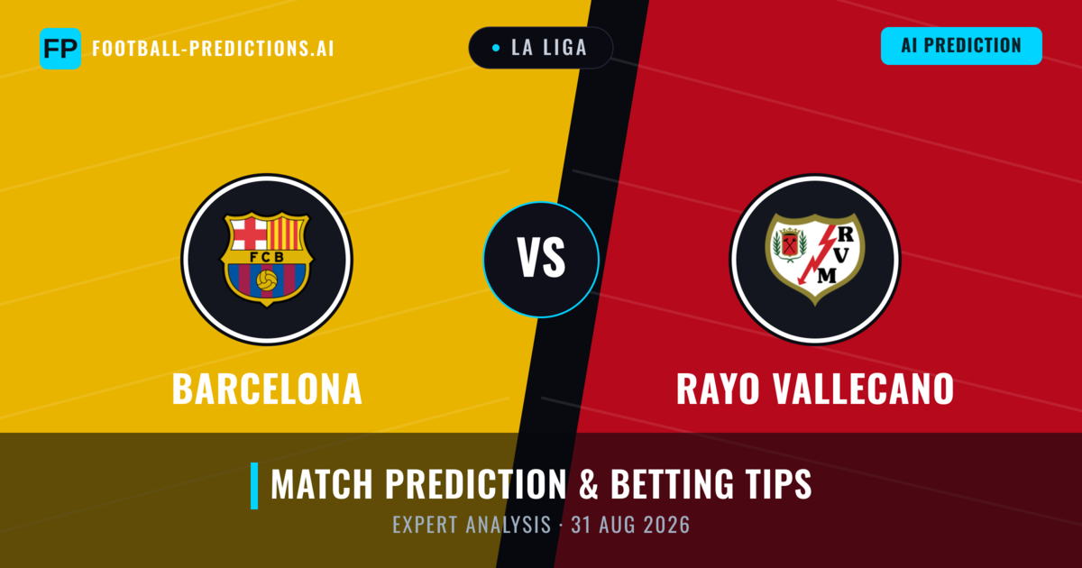 Barcelona vs Rayo Vallecano — match prediction & preview