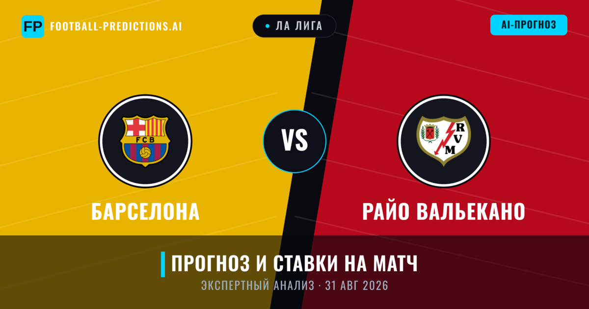Барселона – Райо Вальекано — прогноз и превью матча
