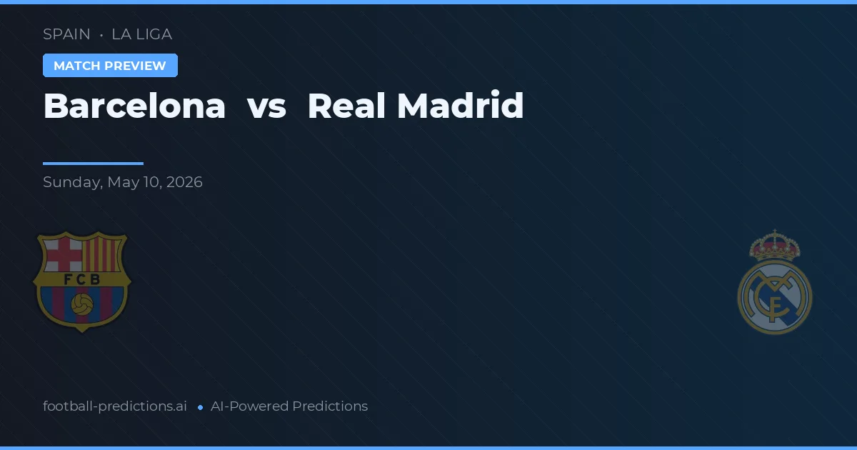 Barcellona vs Real Madrid — pronostico e anteprima del match