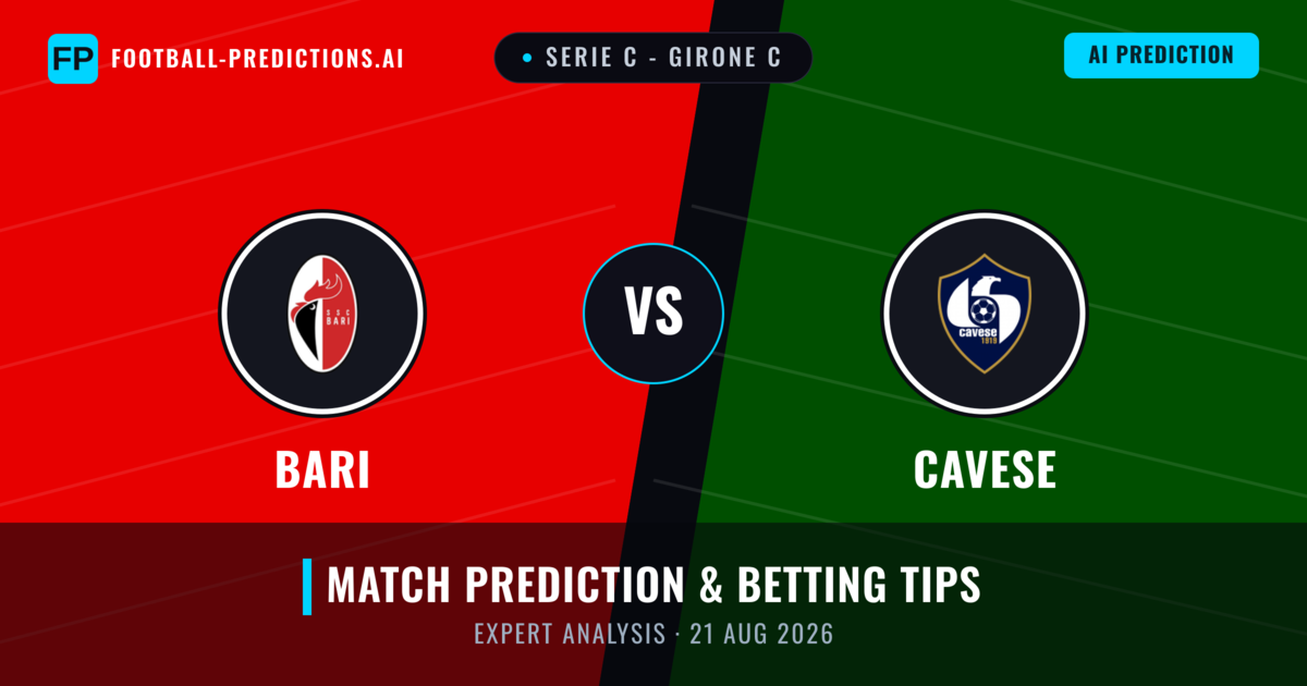Bari vs Cavese — match prediction & preview