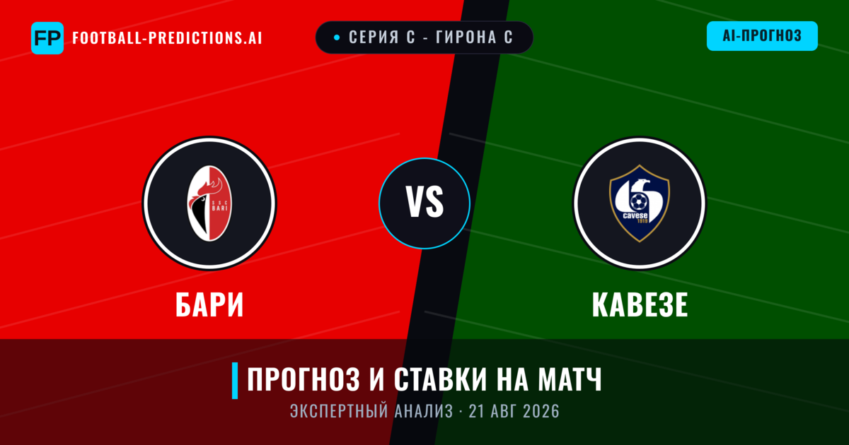 Бари – Кавезе — прогноз и превью матча