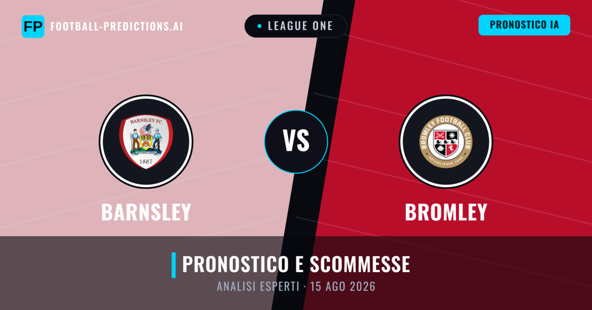 Barnsley vs Bromley — pronostico e anteprima del match