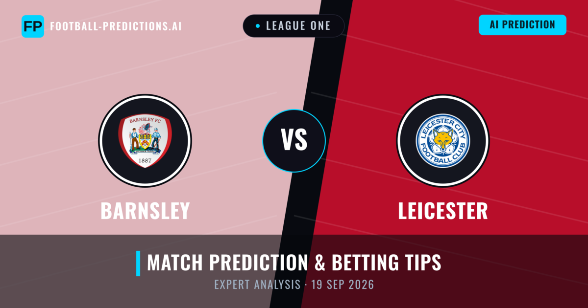 Barnsley vs Leicester — match prediction & preview