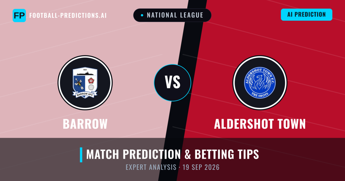Barrow vs Aldershot Town — match prediction & preview