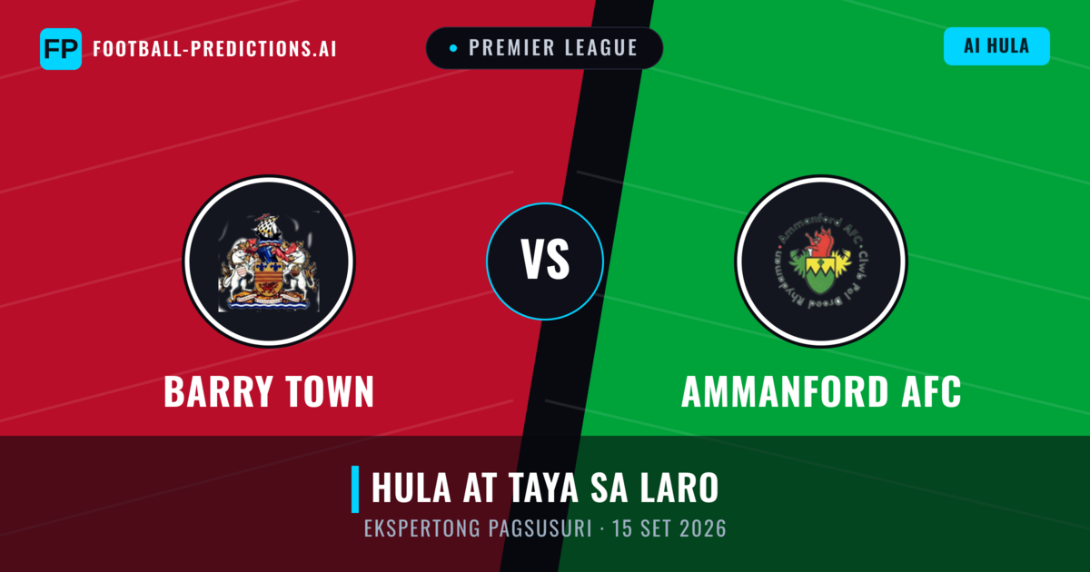 Barry Town vs Ammanford AFC — hula at preview ng laban