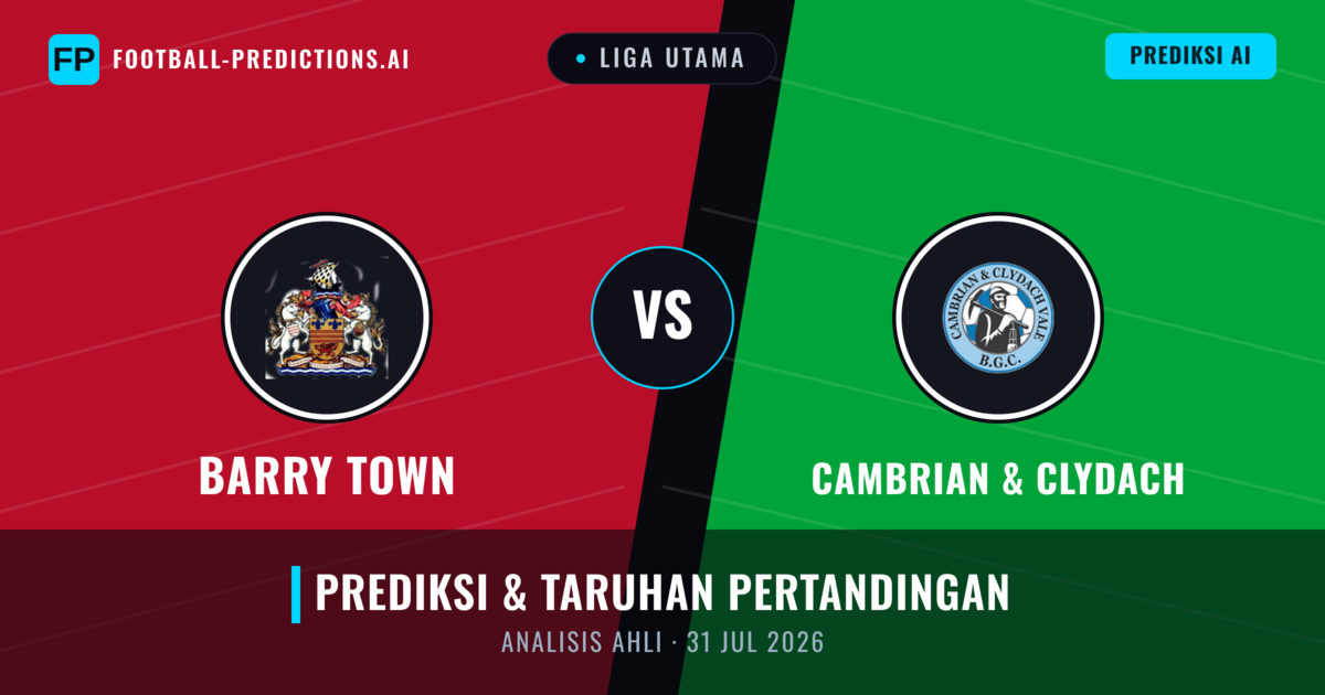 Barry Town vs Cambrian & Clydach — prediksi dan pratinjau pertandingan