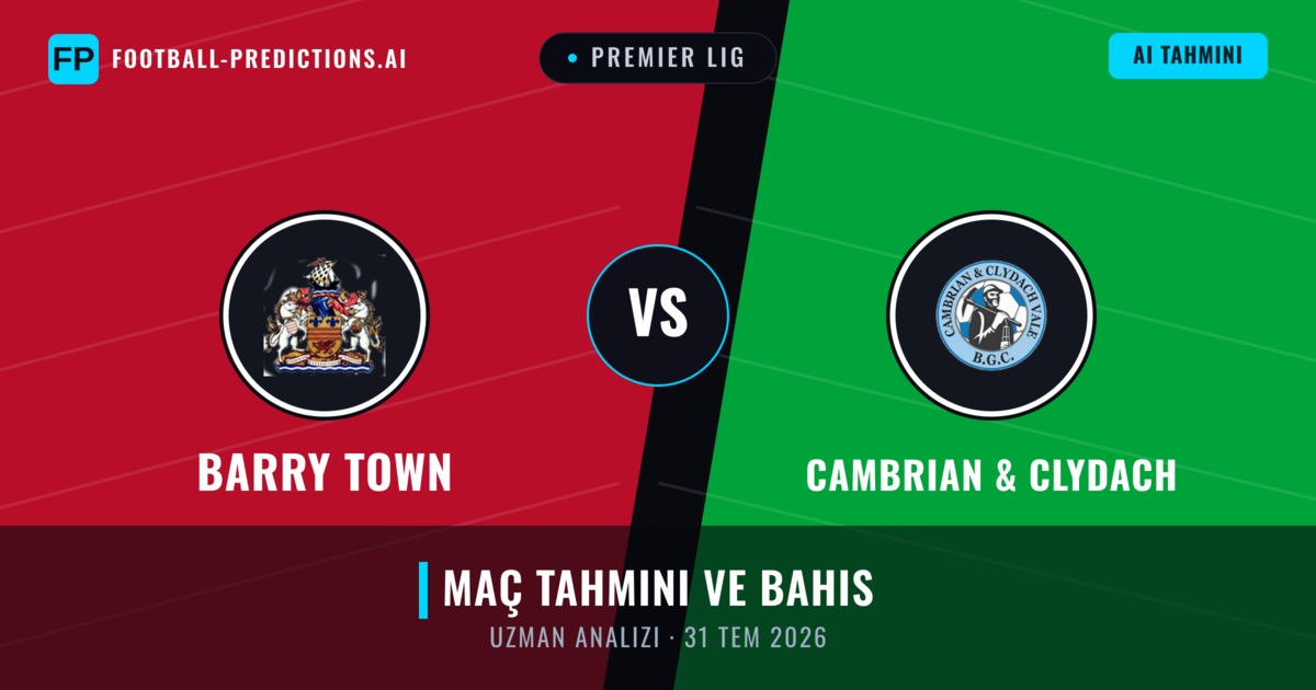 Barry Town - Cambrian & Clydach — maç tahmini ve önizleme