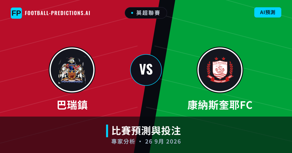 巴瑞鎮 vs 康納斯奎耶FC — 比赛预测和前瞻
