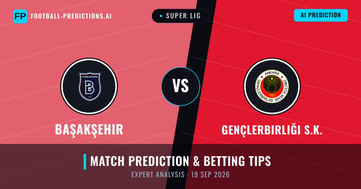 Başakşehir vs Gençlerbirliği S.K. — match prediction & preview
