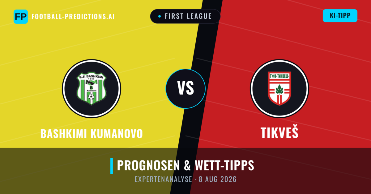 Bashkimi Kumanovo vs Tikveš — Prognose und Spielvorschau