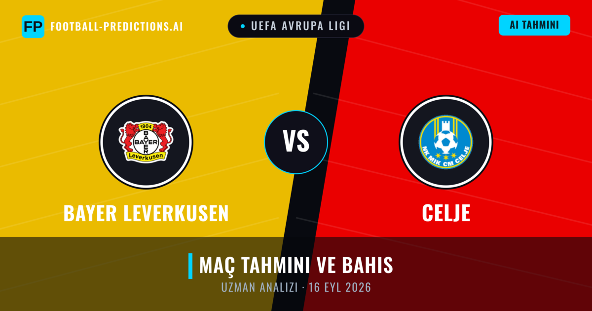 Bayer Leverkusen - Celje — maç tahmini ve önizleme