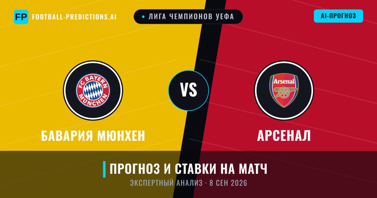 Бавария Мюнхен – Арсенал — прогноз и превью матча