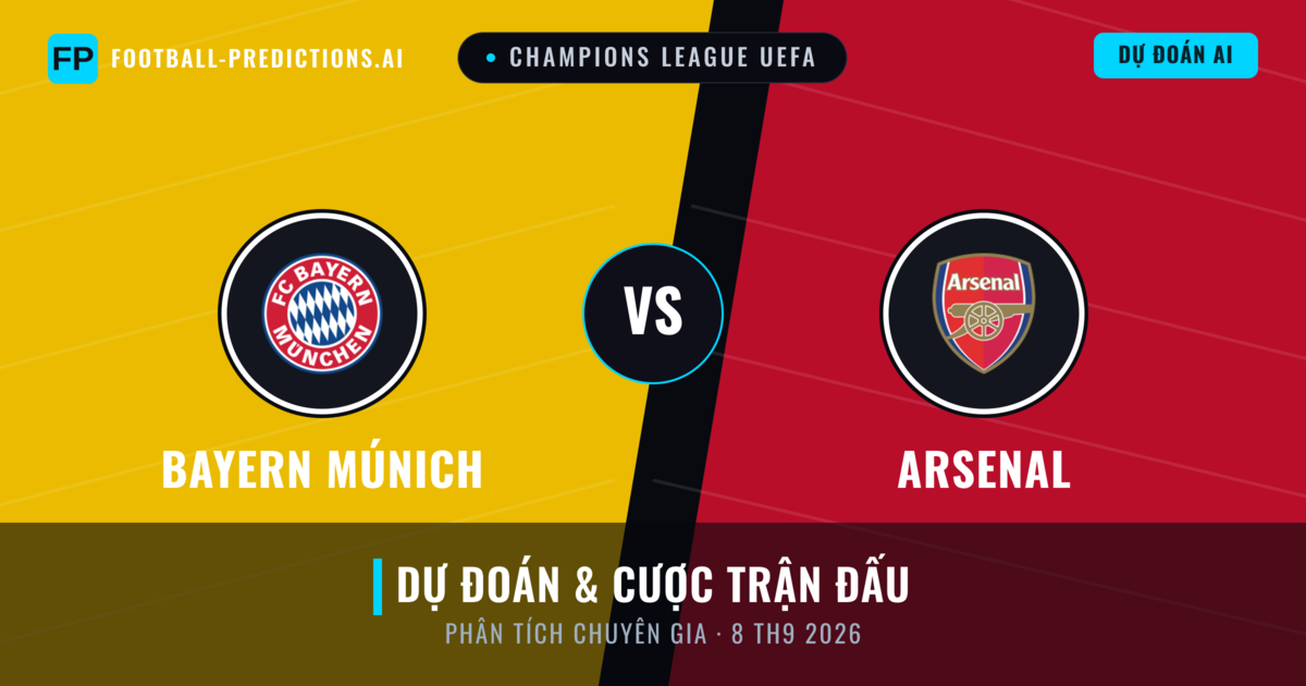 Bayern Múnich vs Arsenal — dự đoán và xem trước trận đấu