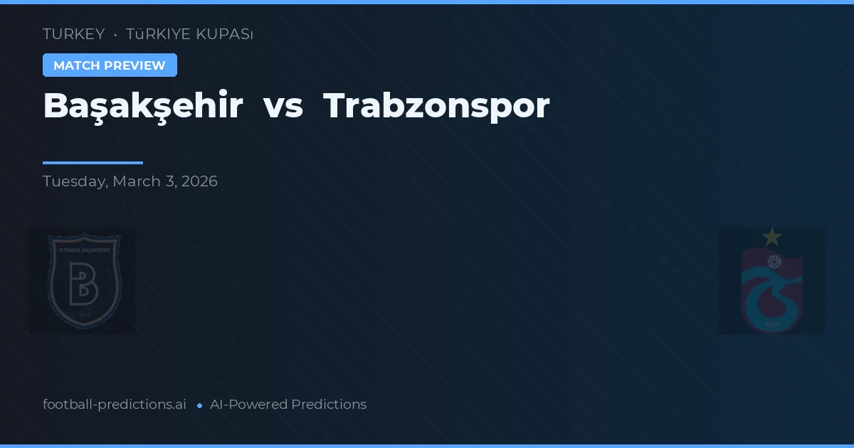 Başakşehir vs Trabzonspor — pronostico e anteprima del match
