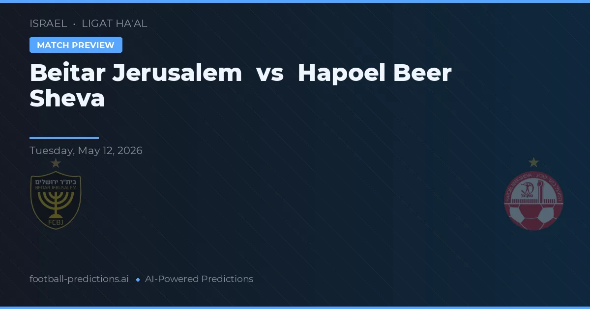 Beitar Yerusalem vs Hapoel Be'er Sheva — prediksi dan pratinjau pertandingan