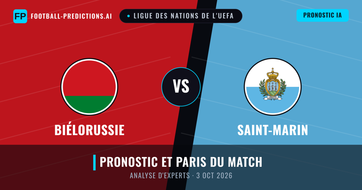 Biélorussie vs Saint-Marin — pronostic et avant-match