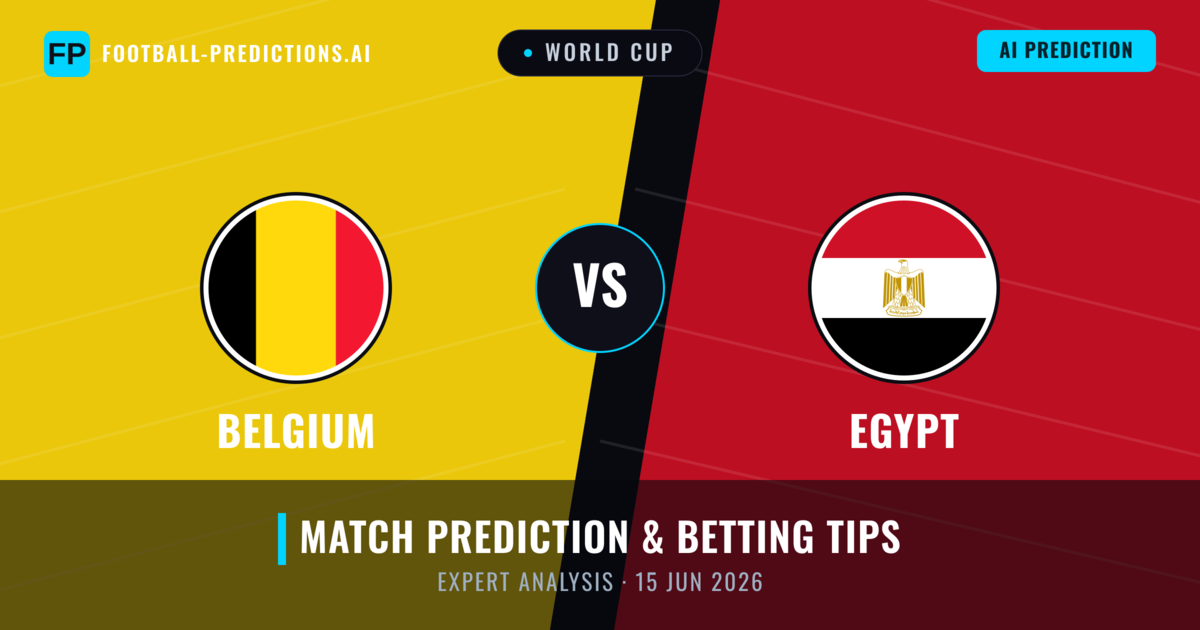Belgium vs Egypt — match prediction & preview