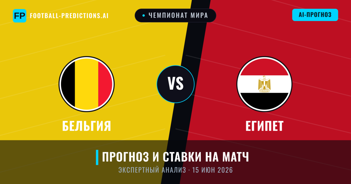 Бельгия – Египет — прогноз и превью матча