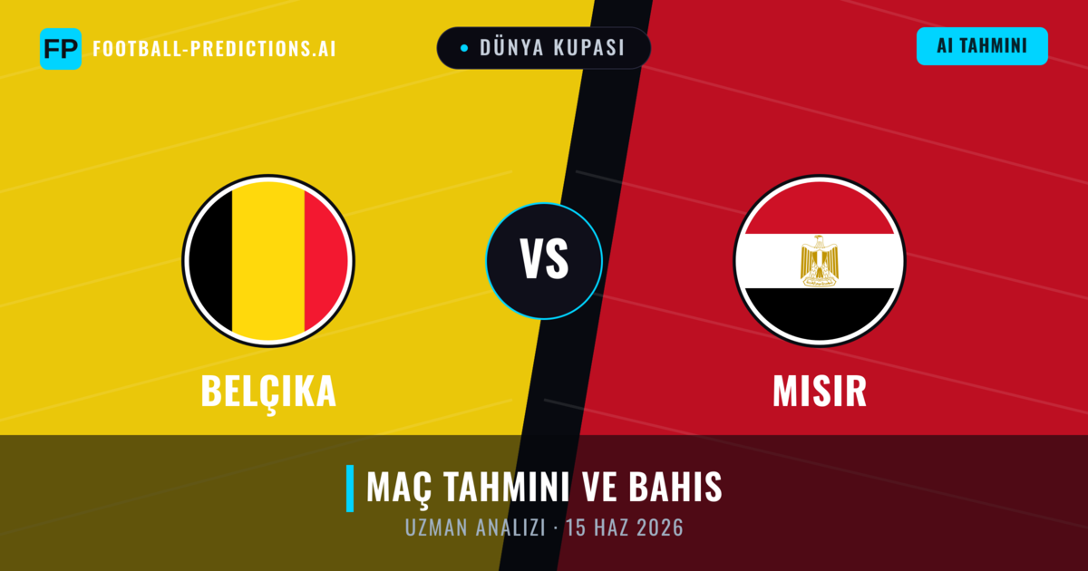 Belçika - Mısır — maç tahmini ve önizleme