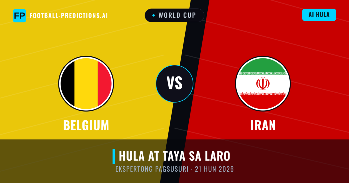 Belgium vs Iran — hula at preview ng laban