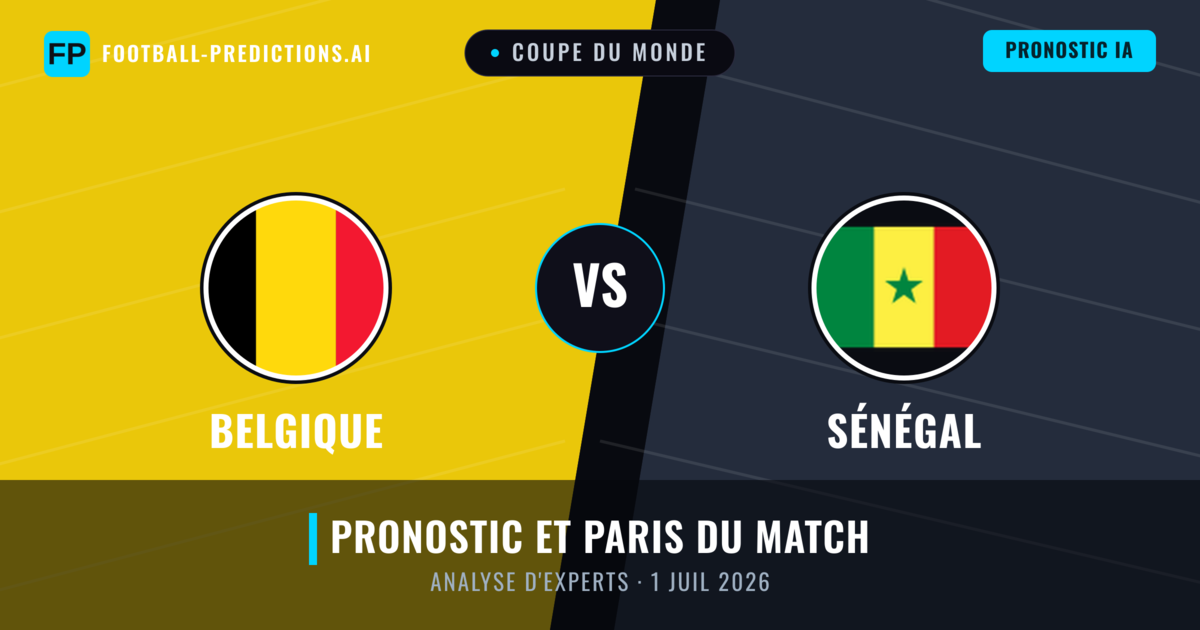 Belgique vs Sénégal — pronostic et avant-match