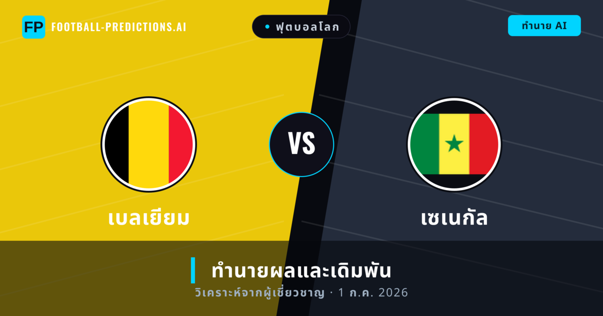 เบลเยียม พบ เซเนกัล — ทำนายผลและพรีวิวการแข่งขัน