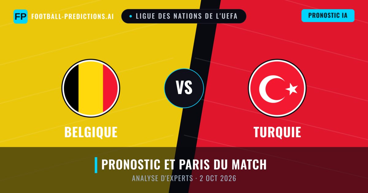 Belgique vs Turquie — pronostic et avant-match