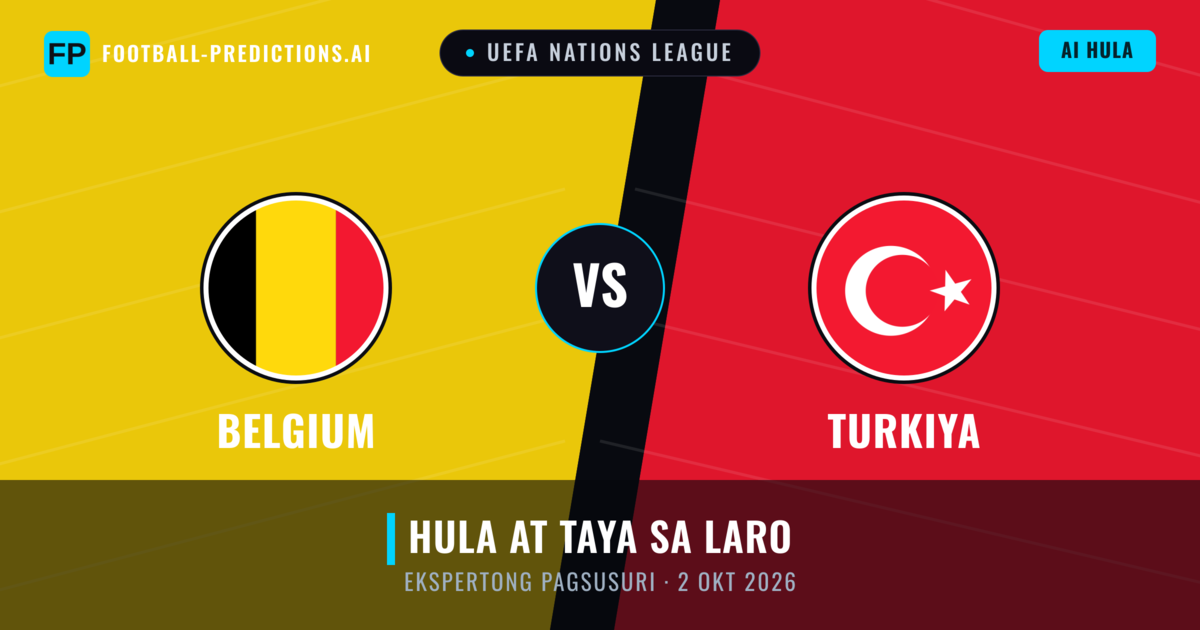 Belgium vs Turkiya — hula at preview ng laban