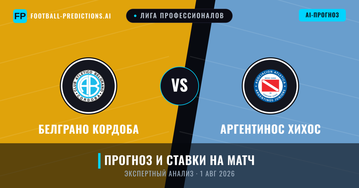 Белграно Кордоба – Аргентинос Хихос — прогноз и превью матча
